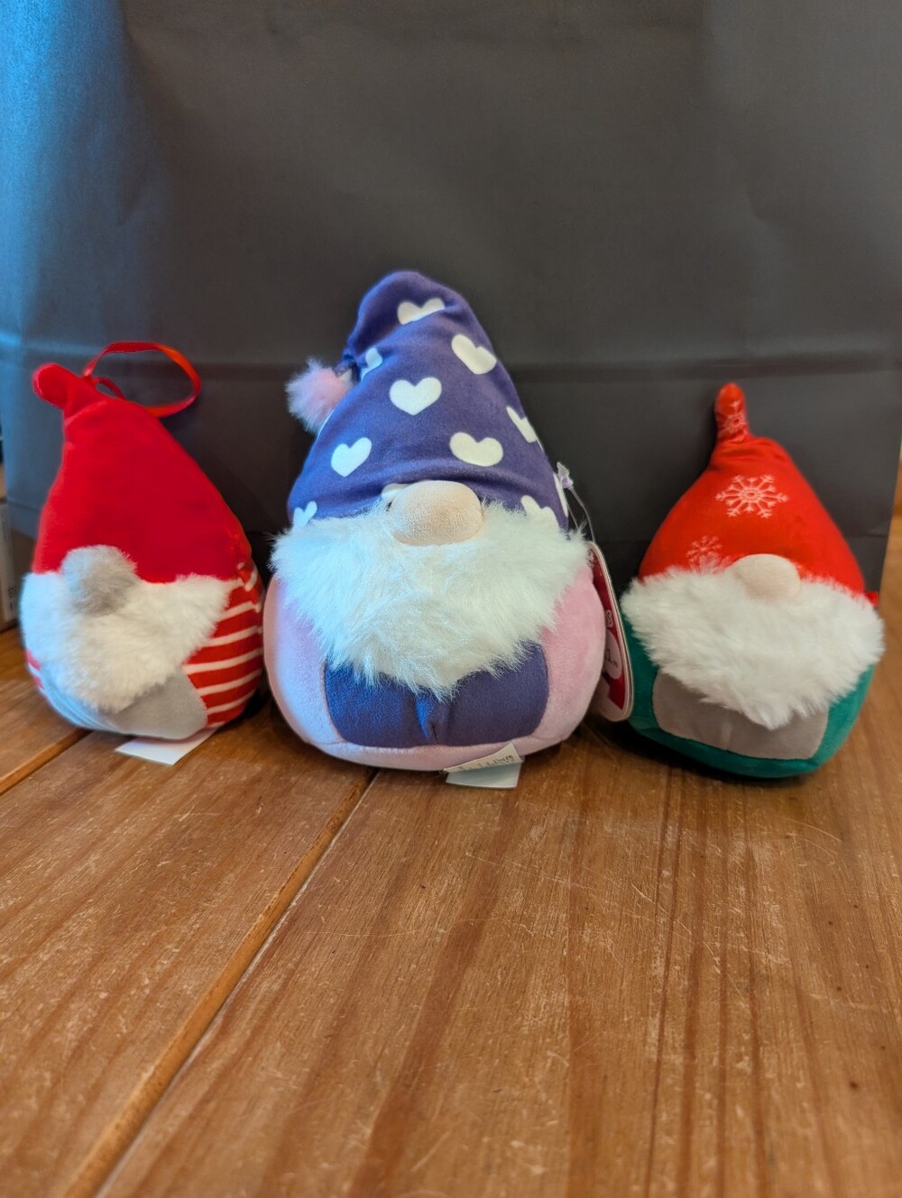 Set Of 3 Squishmallows Gnomes, Multicolor